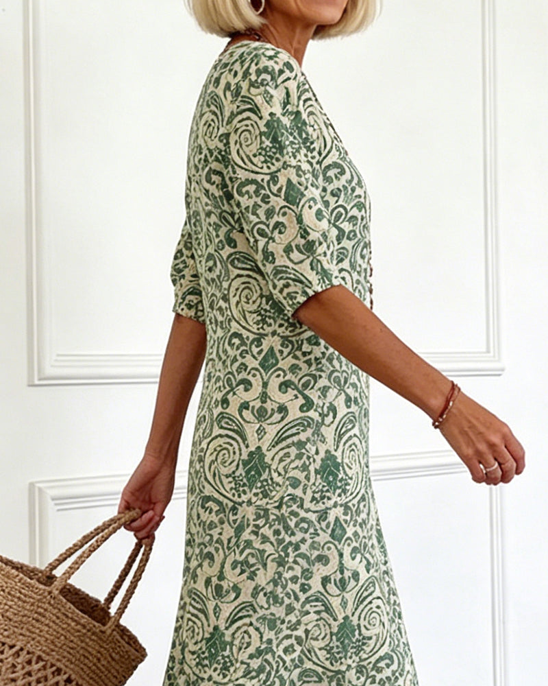 Elin | Vintage floral maxi dress