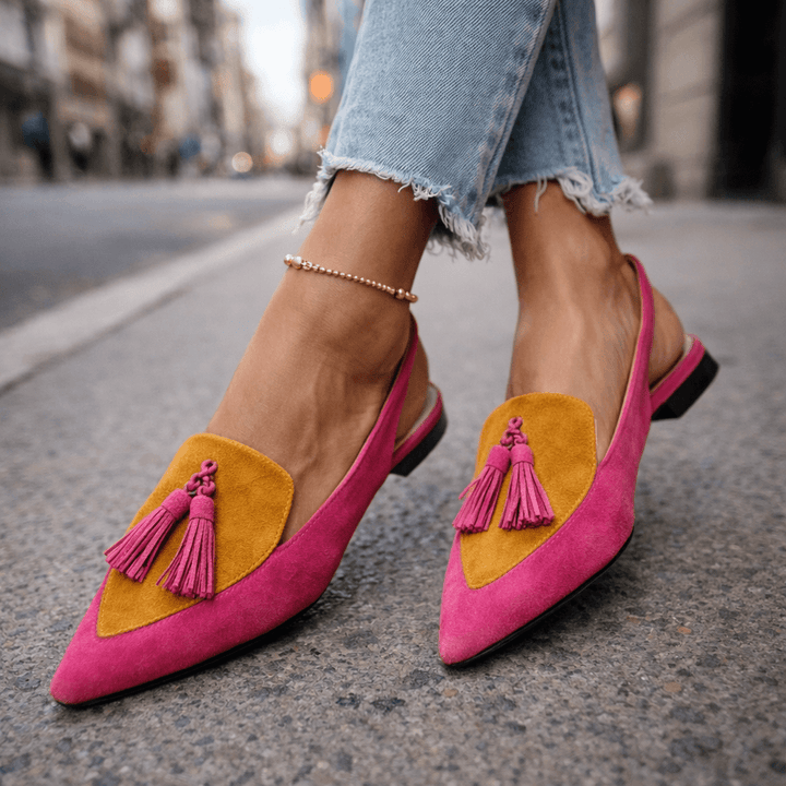 ELISA | Sandals with Straps and Tassels