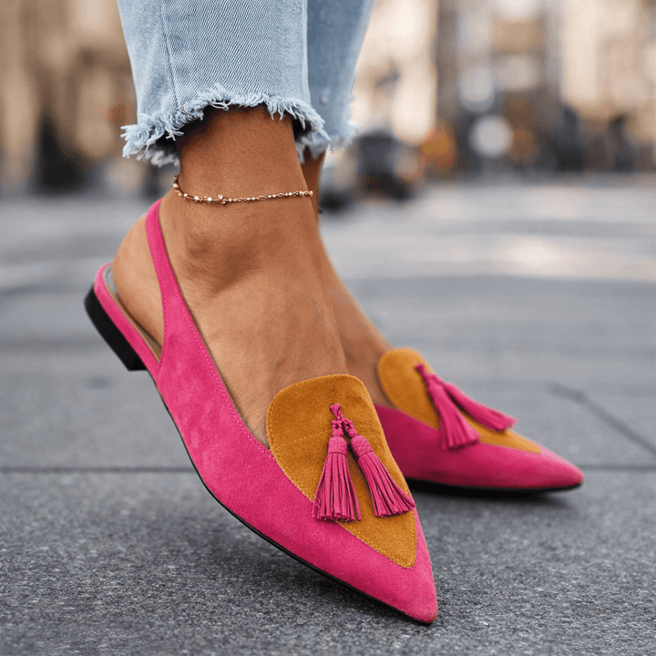 ELISA | Sandals with Straps and Tassels