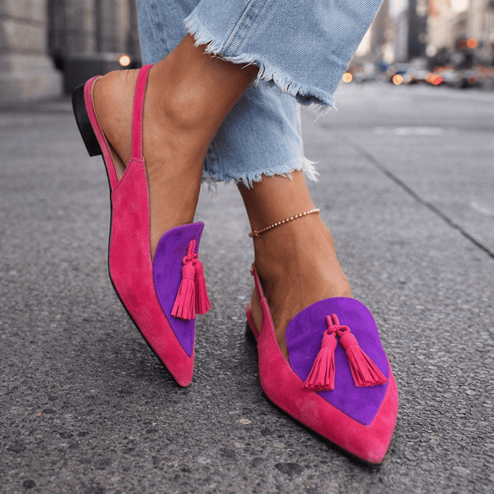 ELISA | Sandals with Straps and Tassels