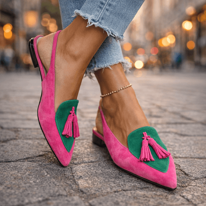 ELISA | Sandals with Straps and Tassels