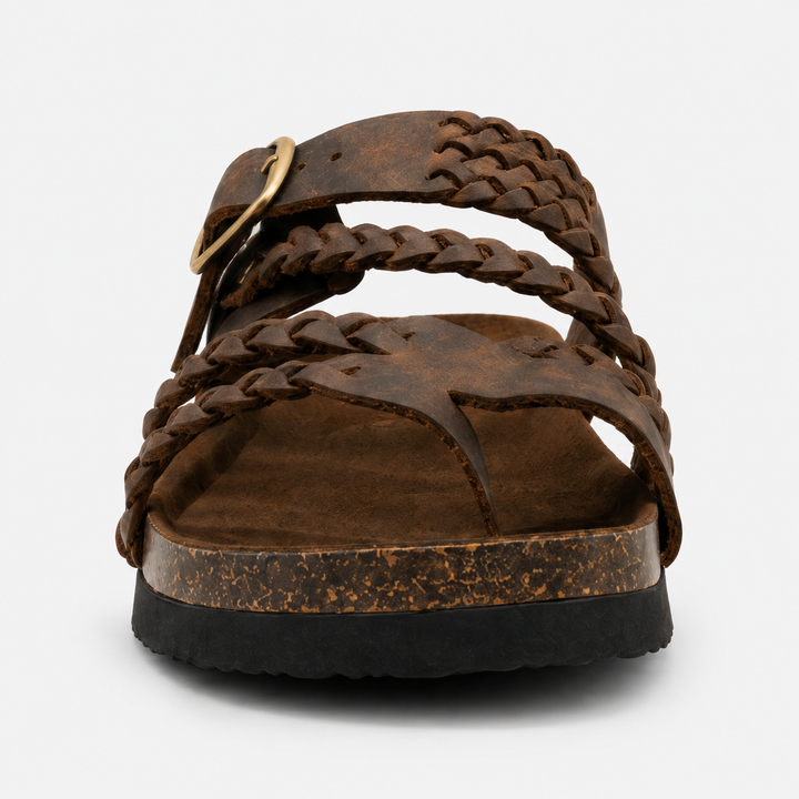 ELENA | Woven Leather Sandals
