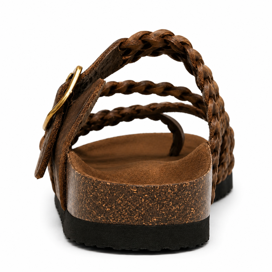ELENA | Woven Leather Sandals