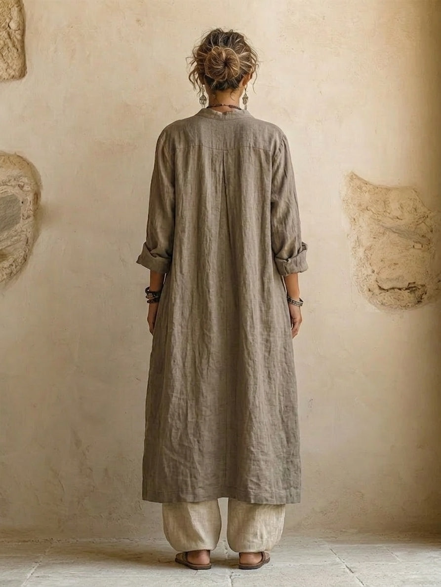 Giulia | Layered Boho Print Top &amp; Wide-Leg Trouser Set