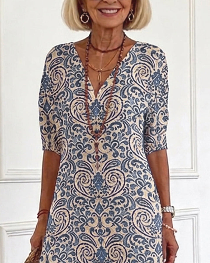 Elin | Vintage floral maxi dress