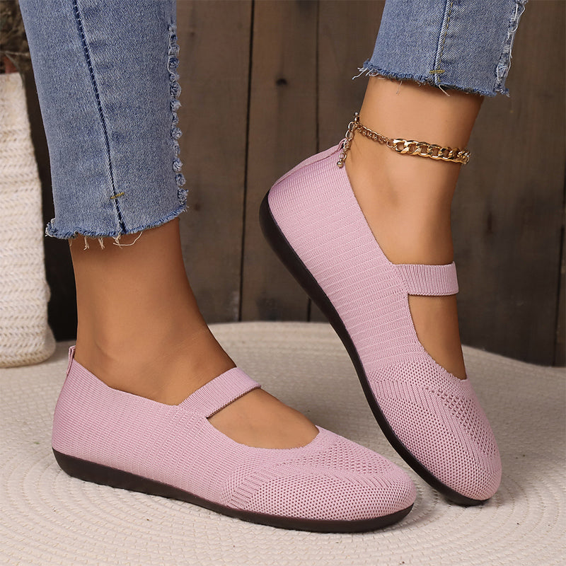 VALERIE | Breathable Knit Ballet Flats