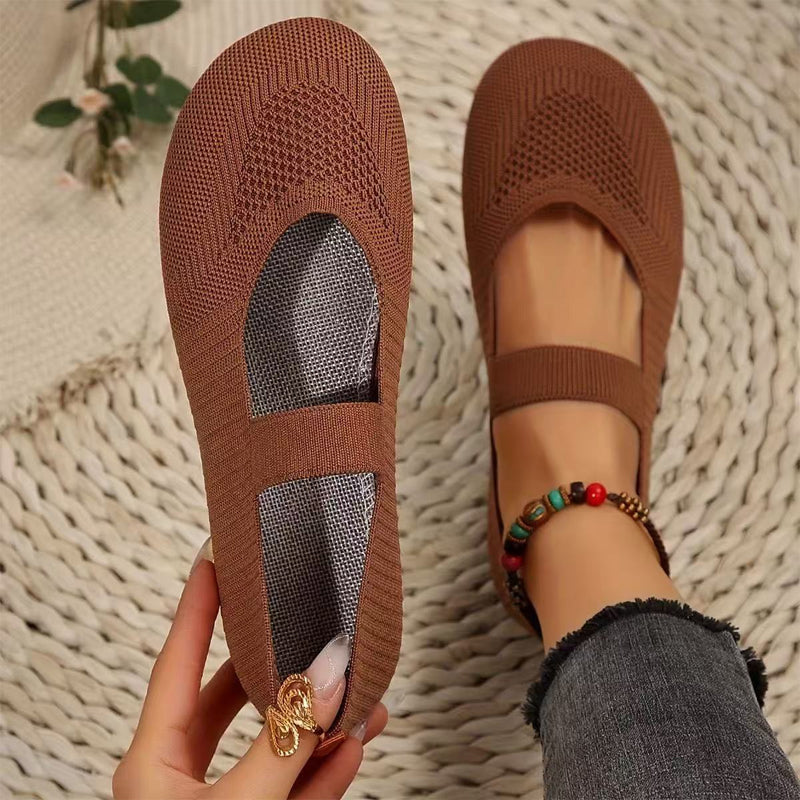 VALERIE | Breathable Knit Ballet Flats